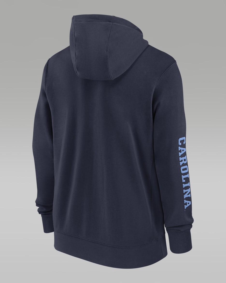 North Carolina Tar Heels Sideline Team Issue Men s Jordan College Full Zip Hoodie. Nike
